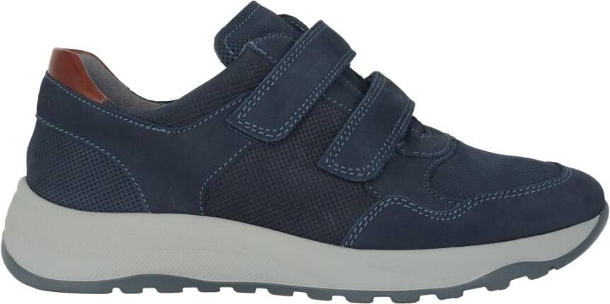 Waldläufer Comfortabele Heren Sneakers met Brede Pasvorm Blue Heren