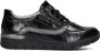 Waldläufer Dames Lage Top Sneakers in Lakleer Black Dames - Thumbnail 1