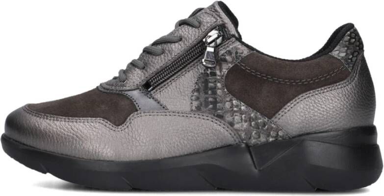 Waldläufer Grijze Rits Sneakers Dames Schoenen Gray Dames