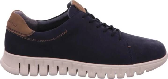 Waldläufer Heren Veterschoenen Blue Heren