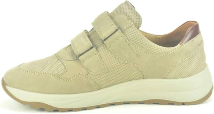 Waldläufer Taupe Nubuc Velcro Schoenen Beige Heren