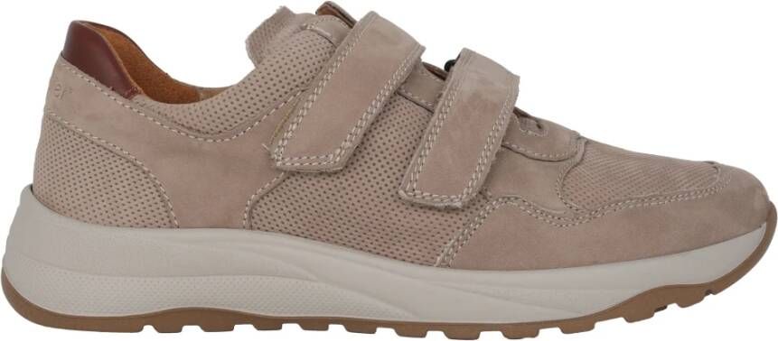 Waldläufer Wijde pasvorm heren sneaker Beige Heren