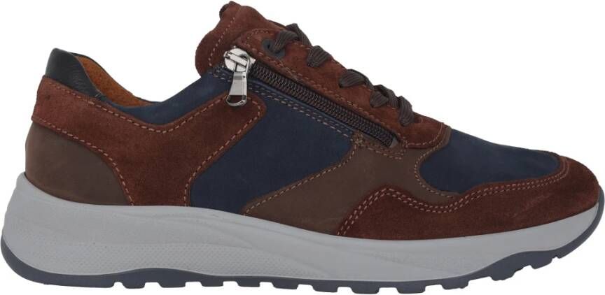 Waldläufer Wijde pasvorm Sneaker Bruin Brown Heren