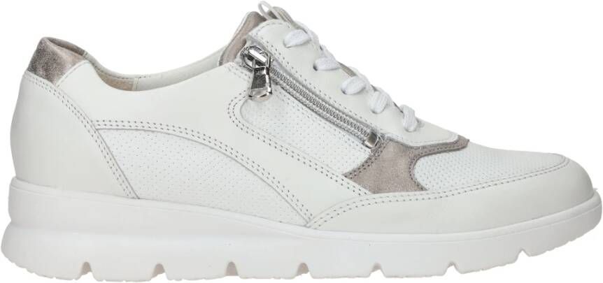 Waldläufer Witte Sneaker Bruni Dames Leer White Dames