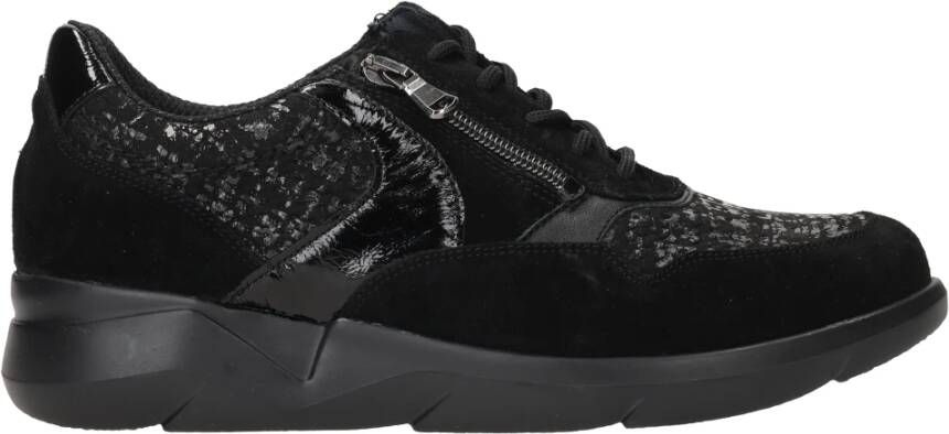 Waldläufer Zwarte Funky Sneakers Black Dames