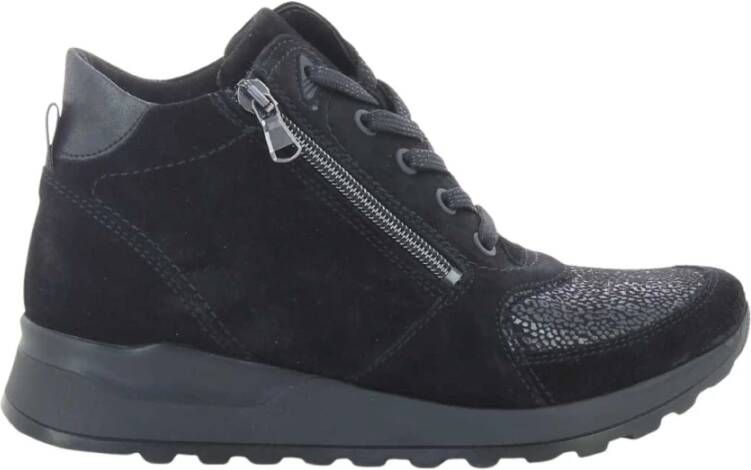 Waldläufer Zwarte Hiroko Stijlvolle Sneakers Black Dames