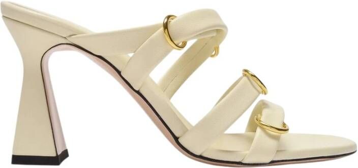 Wandler Lara sandalen in crème leer Beige Dames