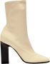 Wandler Lesly Bicolore Enkellaarzen in Beige en Zwart Leer Beige Dames - Thumbnail 1