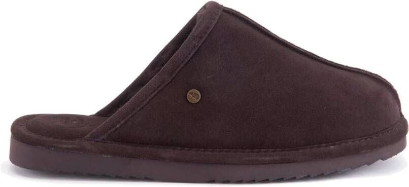 Warmbat Barron Heren Suède Pantoffels Brown Heren