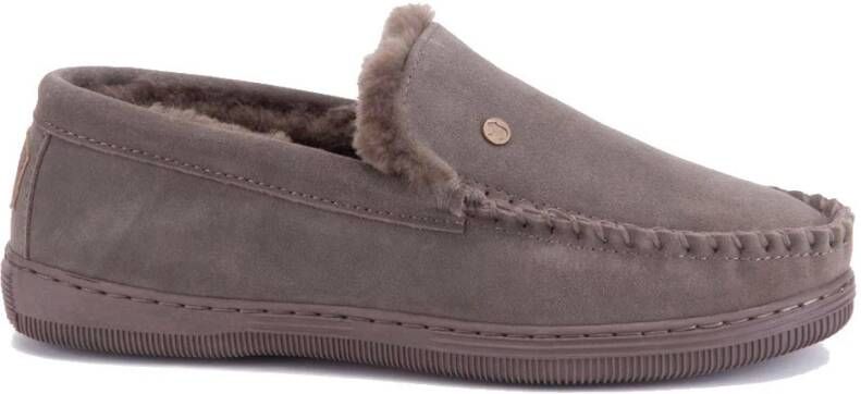 Warmbat Luxe Grizzly Suede Herensandaal Gray Heren