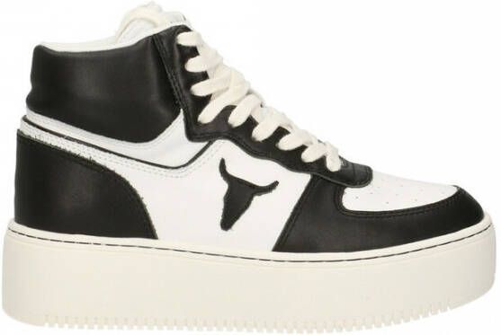 Windsor Smith Hoge witte leren sneakers White Dames