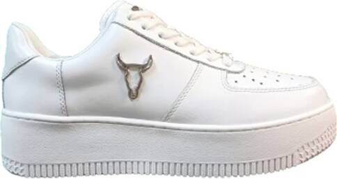 Windsor Smith Witte Bull Head Leren Sneakers White Dames