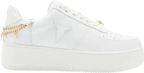 Windsor Smith Witte Leren Sneakers met Stierenkop White Dames