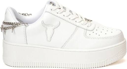 Windsor Smith Witte Leren Stierhoofd Sneakers White Dames