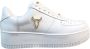 Windsor Smith Witte Leren Sneaker met Gouden Metalen Logo White Dames - Thumbnail 1