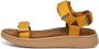 Woden Line Sandalen oranje Textiel Dames - Thumbnail 4