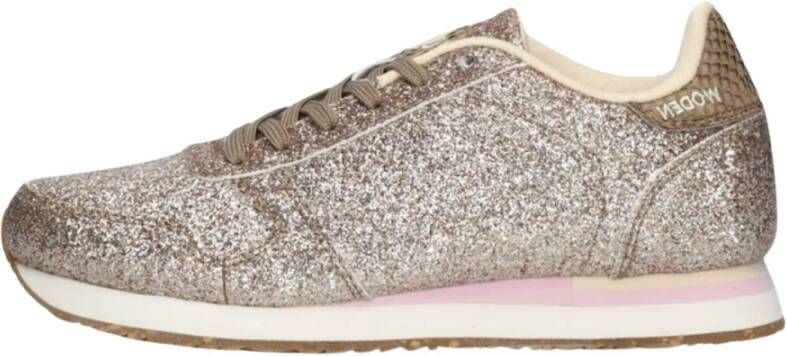 Woden Glitter Lage Sneakers Ydun Icon Multicolor Dames