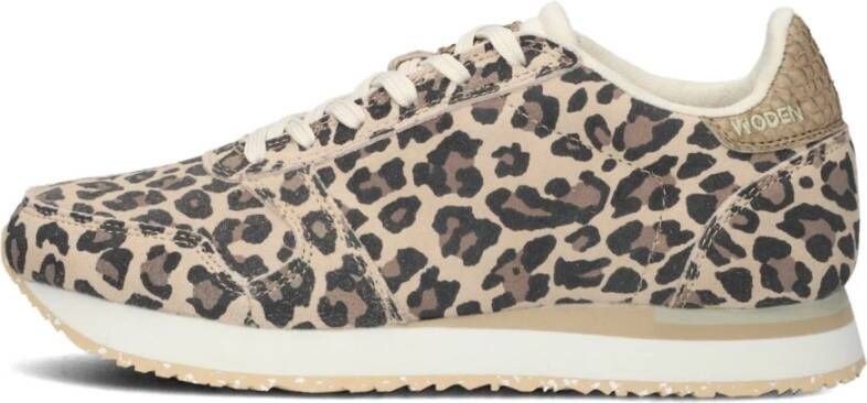 Woden Iconische Panther Sneakers Brown Dames