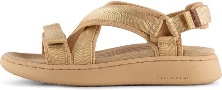 Woden Line Cross Beige Dames