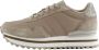 Woden Leren Plateau Sneaker met Visleer Details Beige Dames - Thumbnail 2