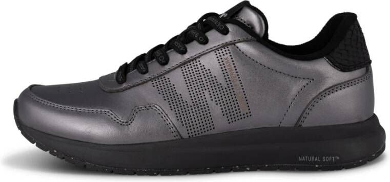 Woden Nora Metallic Sneaker Gray Dames