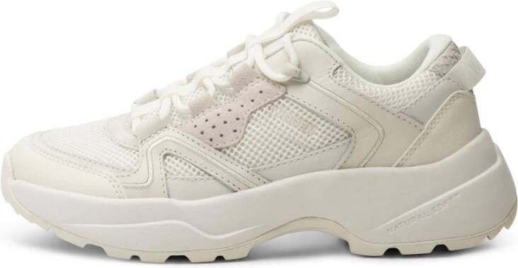 Woden Reflecterende Chunky Zool Sneaker White Dames