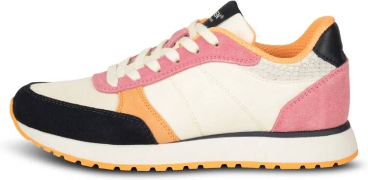 Woden Ronja Color-Blocked Leren Sneakers Multicolor Dames