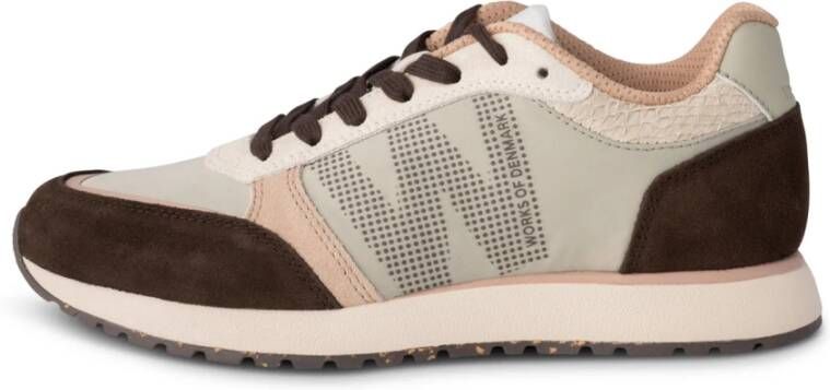 Woden Sportieve Elegante Ronja Runner Sneaker Beige Dames