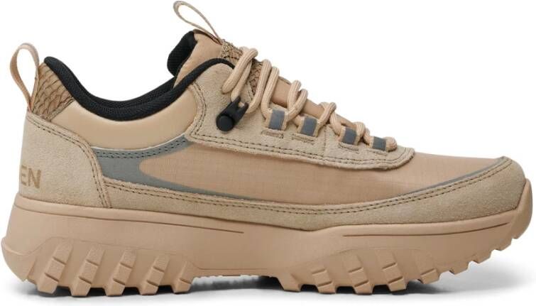 Woden Tessa lage waterdichte sneakers Beige Dames