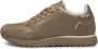 Woden Waterdichte Sneaker met Gerecycled Nylon en Leren Details Beige Dames - Thumbnail 2