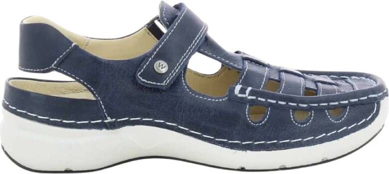 Wolky Blauwe Rolling Sun Damesschoenen Blue Dames