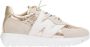 Wonders Stijlvolle Urban Sneaker met MemoryGel Binnenzool Beige Dames - Thumbnail 13