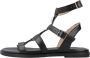 Wonders Flat Sandals Black Dames - Thumbnail 2