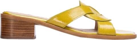 Wonders Gele lage sandaal voor vrouwen Yellow Dames
