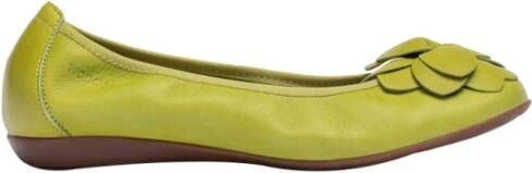 Wonders Groene Leren Ballerina Flats Green Dames