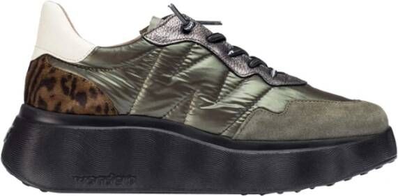 Wonders Groene Sneakers Explosie Stijl Comfort Green Dames