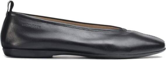 Wonders Handgemaakte Pepa Ballerina Flats Black Dames