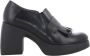 Wonders Klassieke Dames Loafer Hakken in Zwart Black Dames - Thumbnail 1