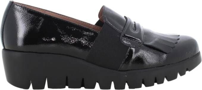 Wonders Klassieke Zwarte Loafers Black Dames