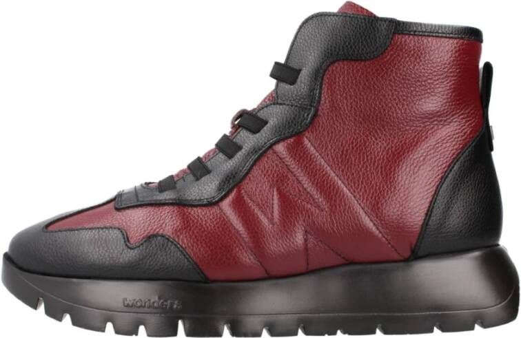 Wonders Lace-up Boots Red Dames