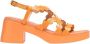 Wonders Oranje Lage Sandalen Comfort Elegantie Orange Dames - Thumbnail 1