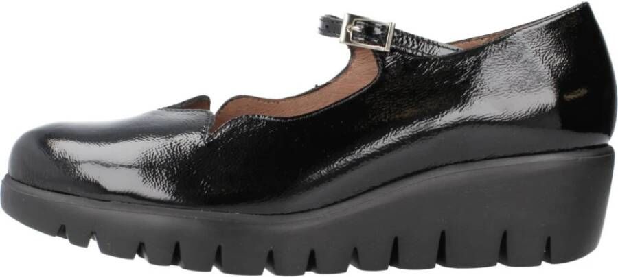 Wonders Stijlvolle Ballerina Flats voor Moderne Vrouwen Black Dames