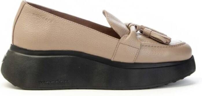 Wonders Stijlvolle Loafer met Kwastjes voor Vrouwen Beige Dames