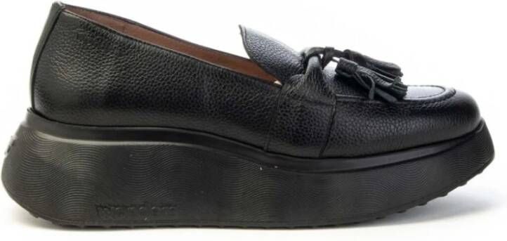 Wonders Stijlvolle Loafer met Kwastjes voor Vrouwen Black Dames