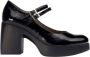 Wonders Zwarte Hak Pumps Elegant Ontwerp Black Dames - Thumbnail 1