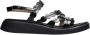 Wonders Zwarte Lage Sandalen Elegant Comfortabel Black Dames - Thumbnail 1