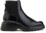 Wonders Zwarte Leren Chelsea Boot Beatles Black Dames - Thumbnail 1