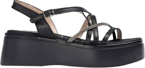 Wonders Zwarte sandalen voor vrouwen Black Dames