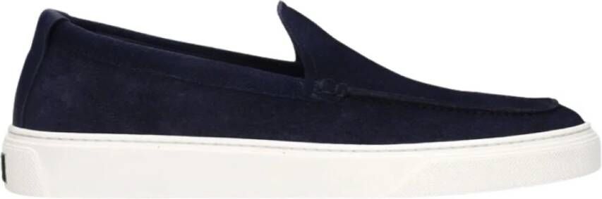 Woolrich Blauwe Loafers Rovesciato Stijlvol en Comfortabel Blue Heren