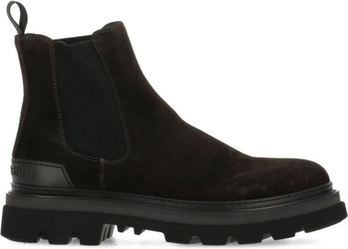 Woolrich Bruine Suède Chelsea Boots met Rubberen Zool Brown Heren